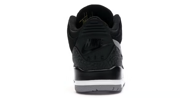 Jordan 3 Retro Tinker Black Cement Gold