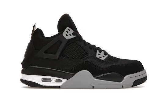 Jordan 4 Retro Black Canvas